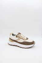 Wholesale Brown Colourblock Chunky Lace-Up Trainers