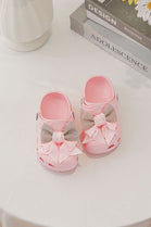 Kids Pink Rhinestone Sparkling Bow Clogs Slip-On Sandals | 30/35 Sizes (Pack of 24)