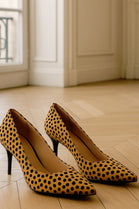 Women's Leopard Print Pointed-Toe Stiletto Pumps High Heel Shoes