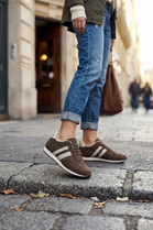 Crystal Embellished Comfort Trainers in Brown – Women’s Premium Wholesale Footwear