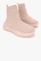 Women’s Pink Sock Sneakers Chunky Sole Fashion Trainers
