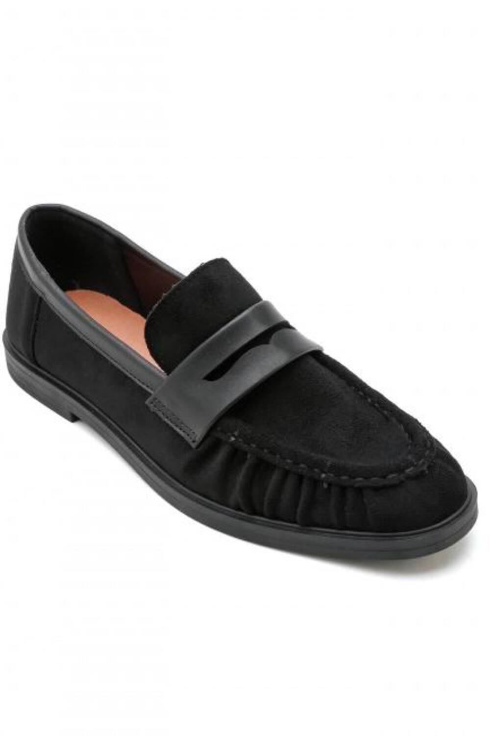 Classic Black Suede Loafers – Premium Wholesale Women's Footwear