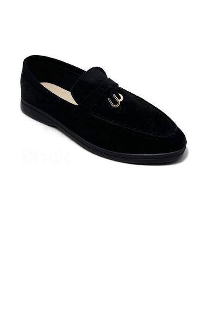 BLACK SUEDE SUMMER DESIGNER LOAFERS SHOES MOCCASINS