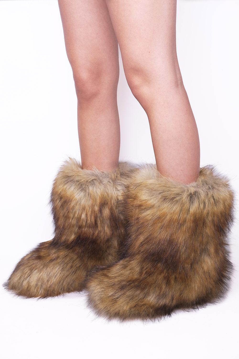 Alsatian Fluffy Faux Fur Boots