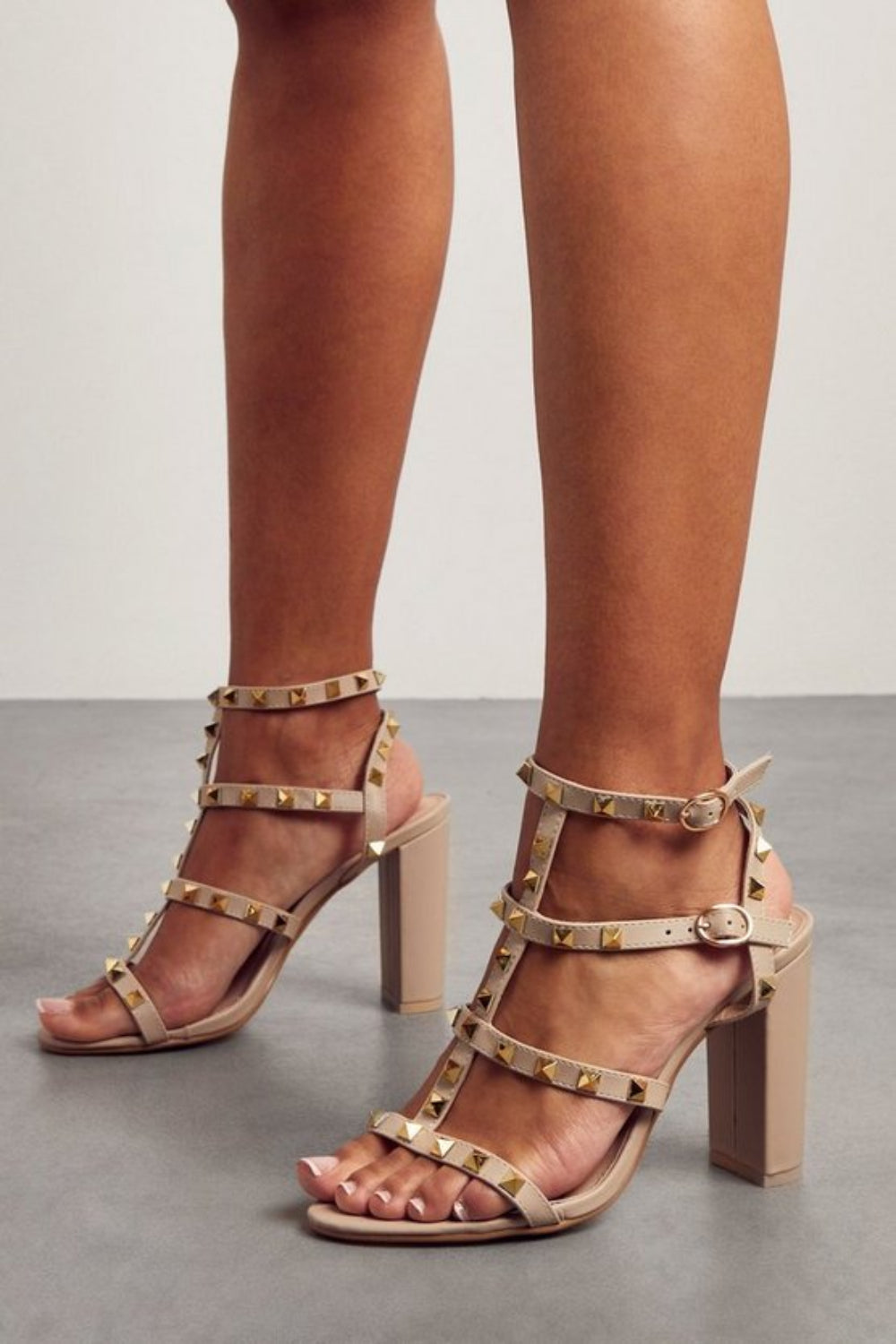 Amazon.com | Cape Robbin Tinley Platform Studded Heels for Women -  Comfortable Chunky Block Heels for Women - Open Toe Platform Heels - Slip  On Stylish Womens Heeled Sandals for a Fashionable